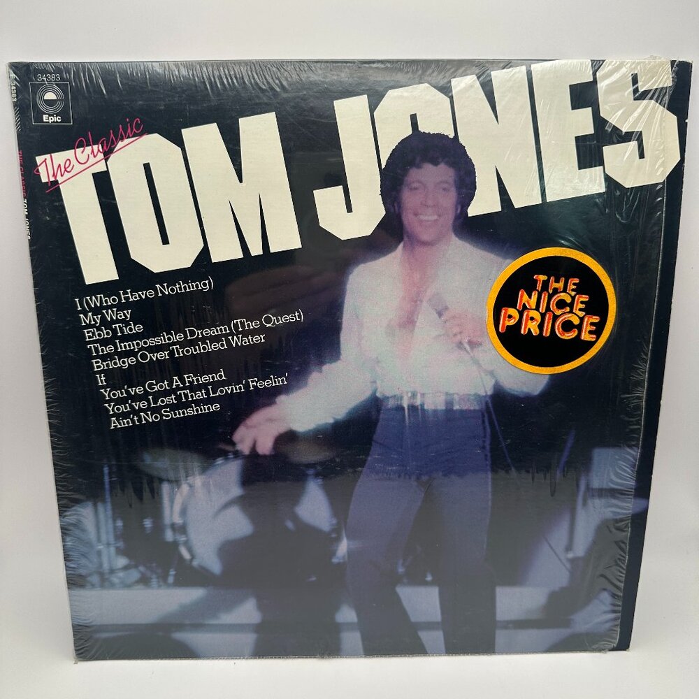 Tom Jones - The Classic - Vintage Vinyl Record 1977 Epic Records Pop Rock